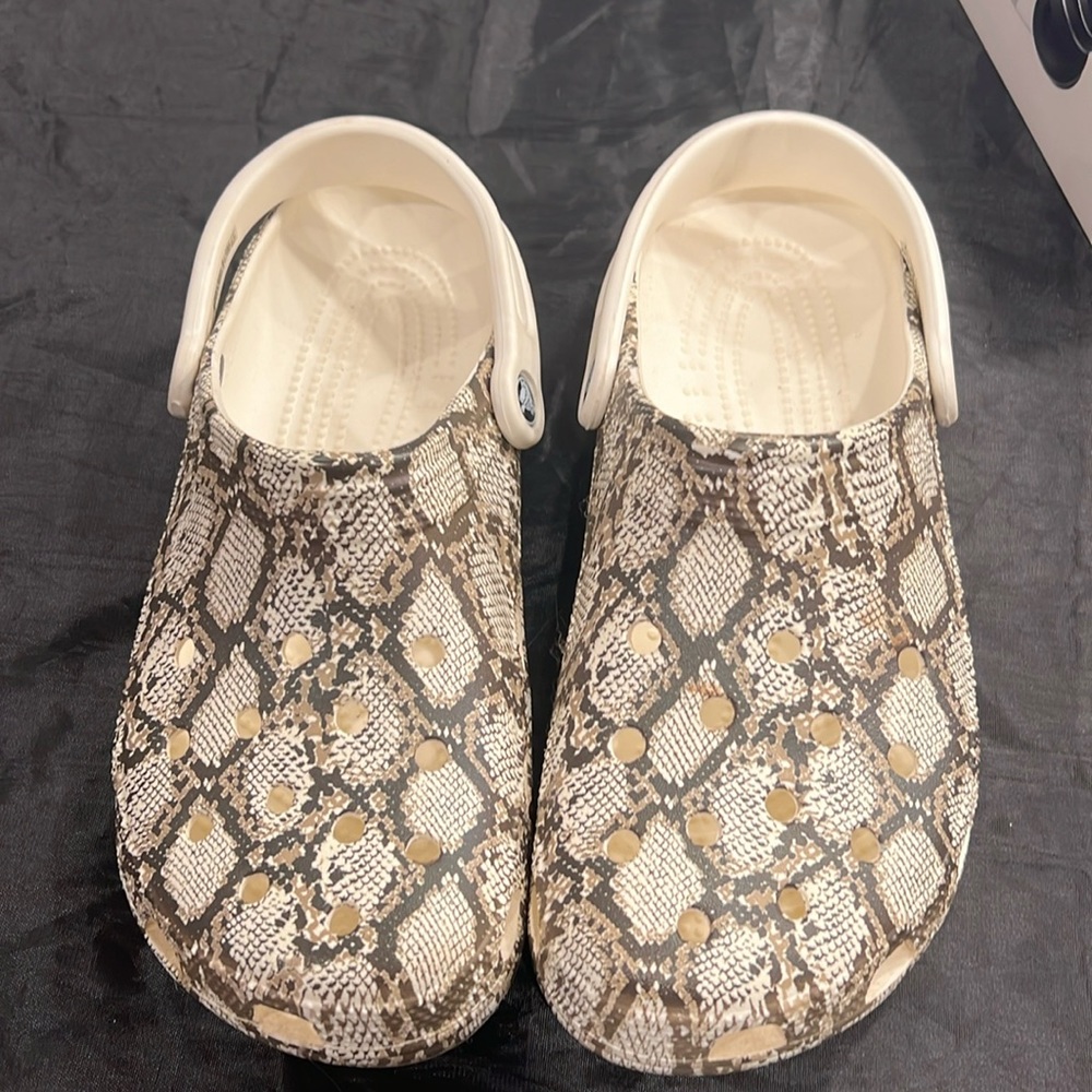 Snakeskin Crocs